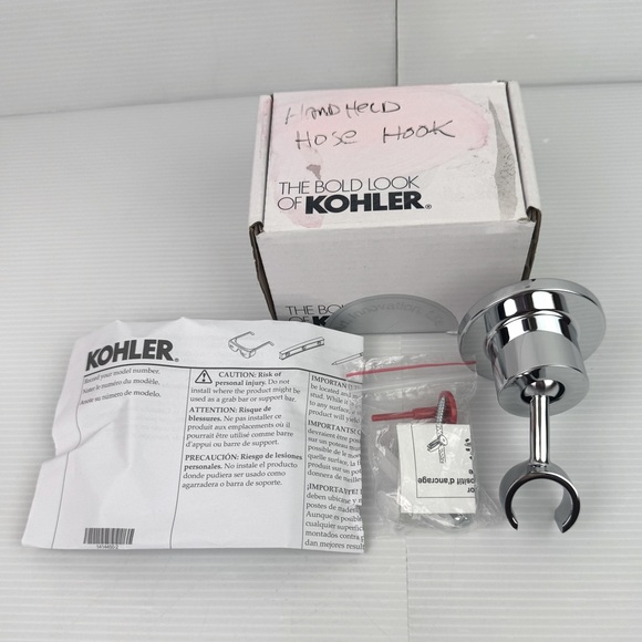 Kohler K-975-CP Stillness Wall Mounted Hand Shower Holder - Polished Chrome